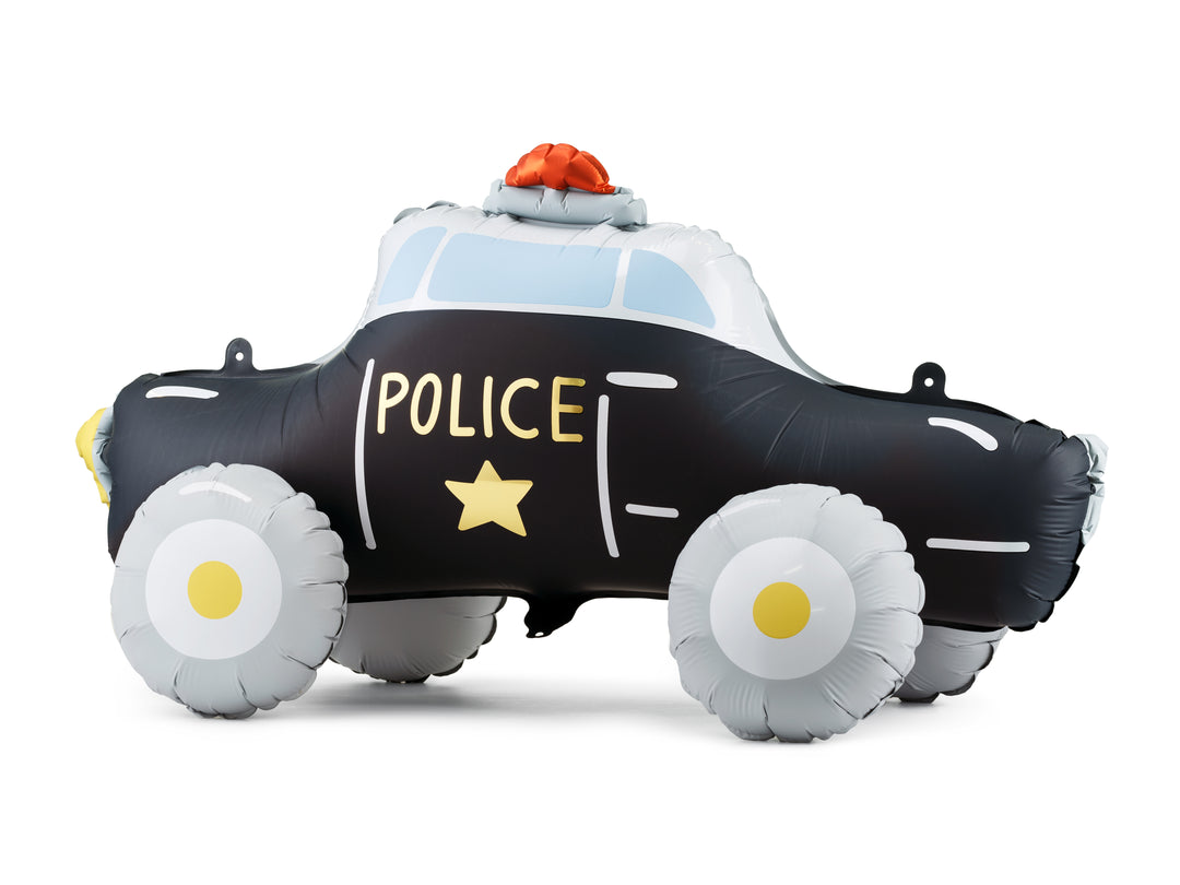 Police car balloon black