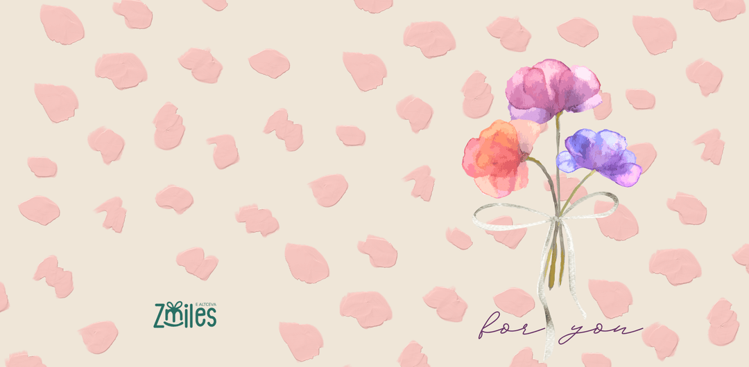 Felicitare buchet de flori "for you"