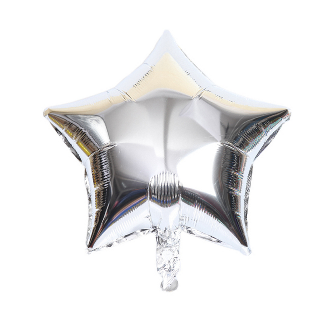 Balon folie steluta argintiu 40cm