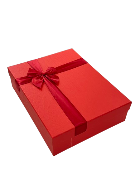 Cutie de cadou dreptunghiulara medie de camasa simpla cu funda