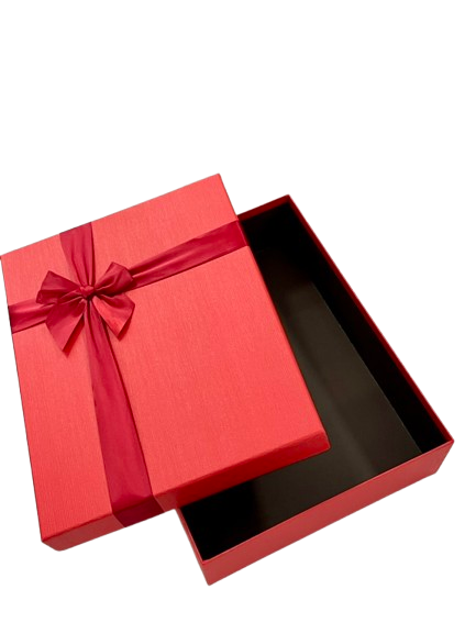 Cutie de cadou dreptunghiulara medie de camasa simpla cu funda