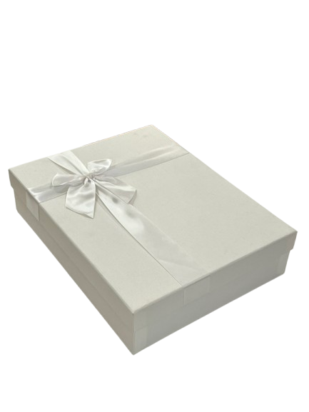 Cutie de cadou dreptunghiulara medie de camasa simpla cu funda
