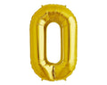 Balon folie cifra 0 auriu