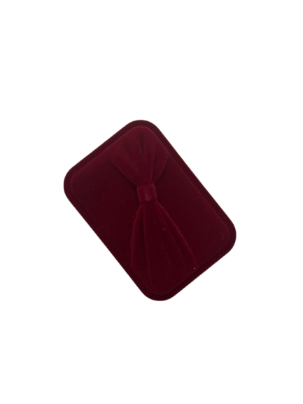 Cutie de bijuterii set din catifea rosie 9x6cm