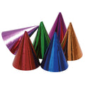 Paper party hats, assorted designs, 10pcs, 15.5 cm