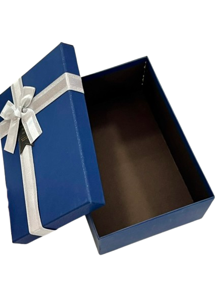 Cutie de cadou dreptunghiulara mica simpla cu funda