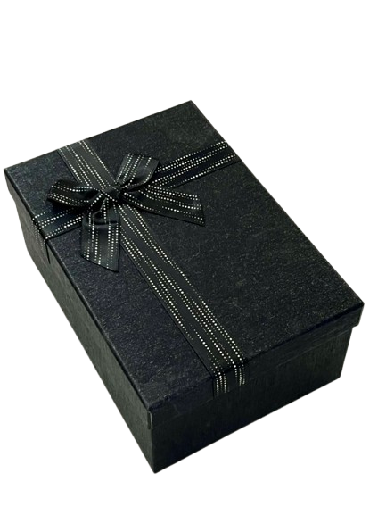 Cutie de cadou dreptunghiulara mica simpla cu funda