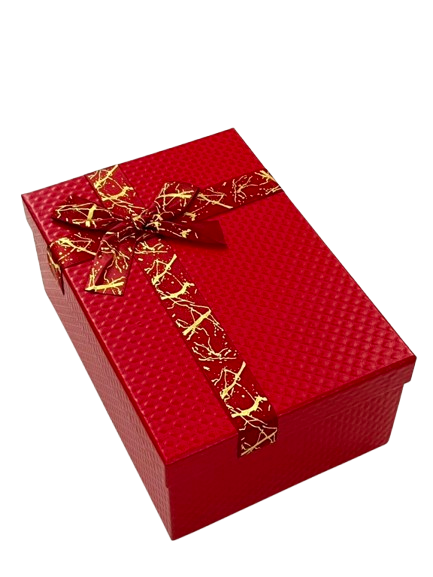 Cutie de cadou dreptunghiulara mica simpla cu funda