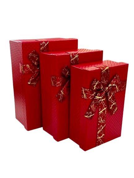 Cutie de cadou dreptunghiulara mica simpla cu funda