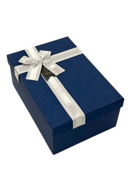 Cutie de cadou dreptunghiulara mica simpla cu funda