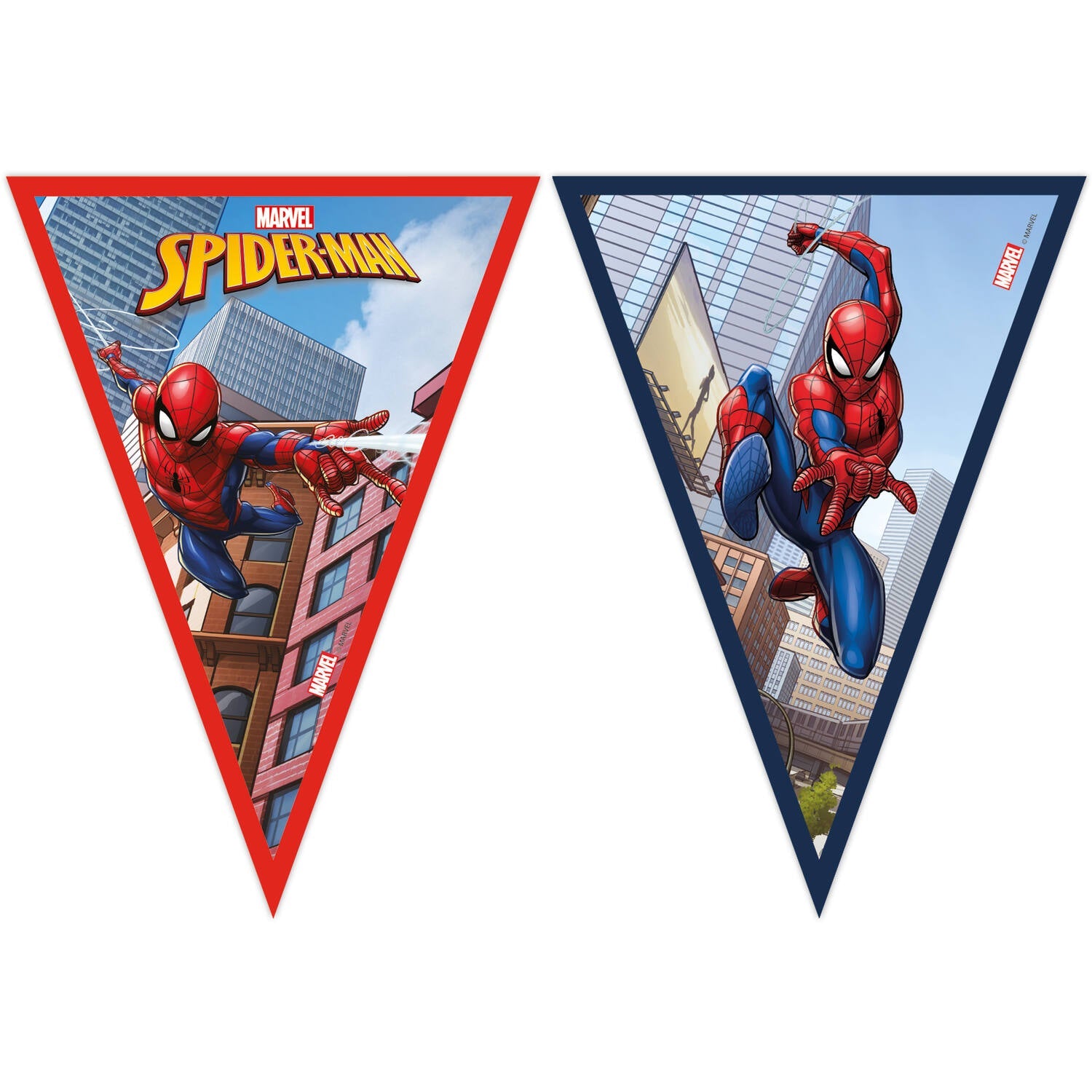 Ghirlandă stegulețe Spiderman