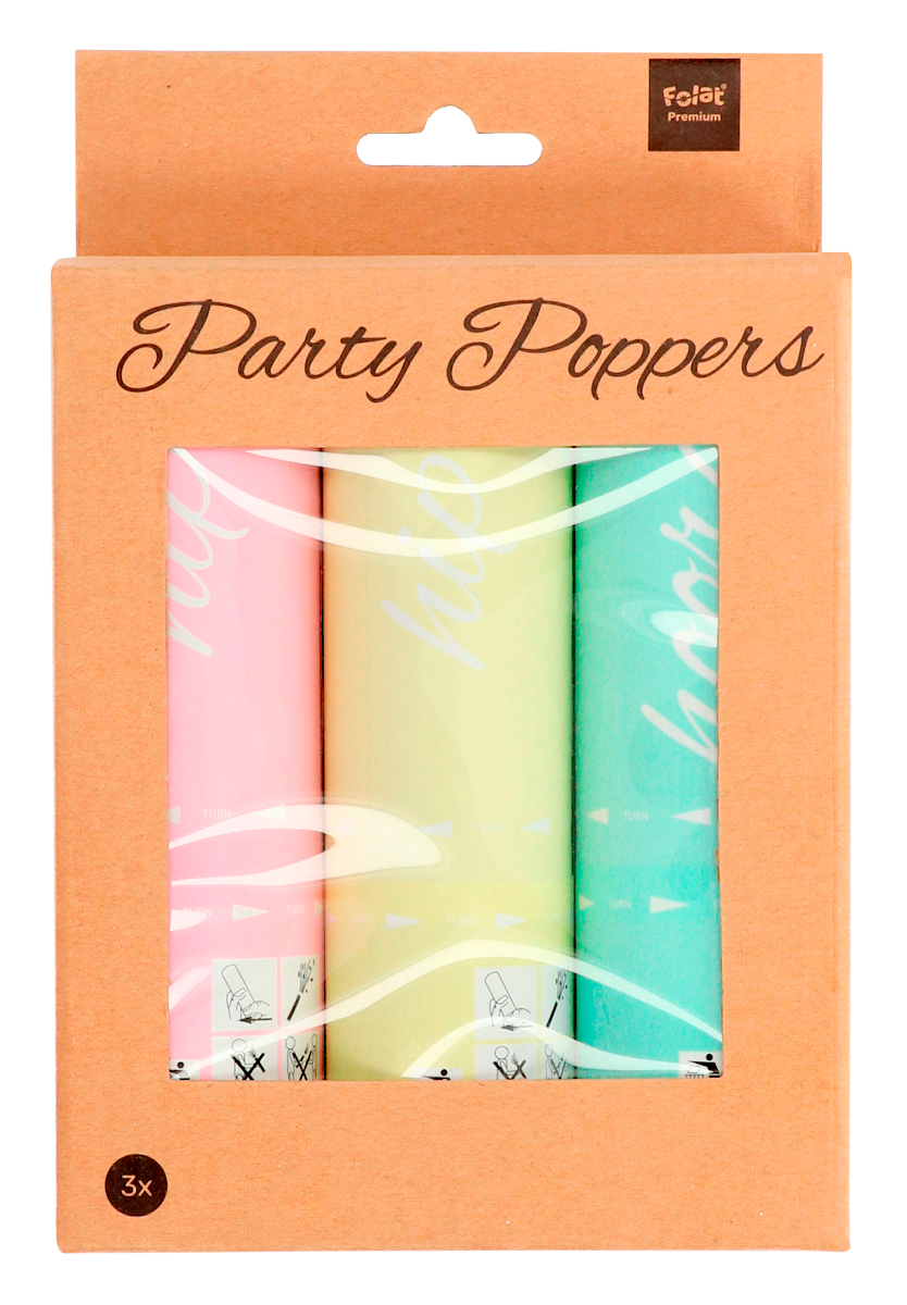 Tub confetti culori pastel - 15 cm