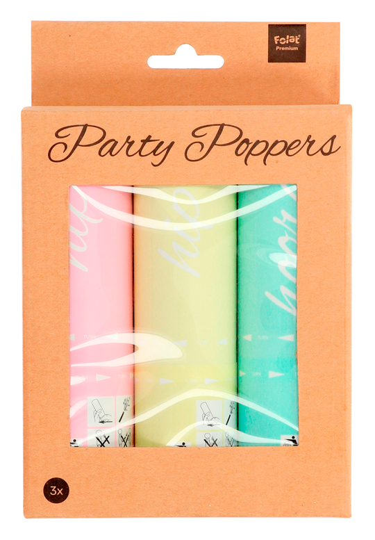 Tub confetti culori pastel - 15 cm