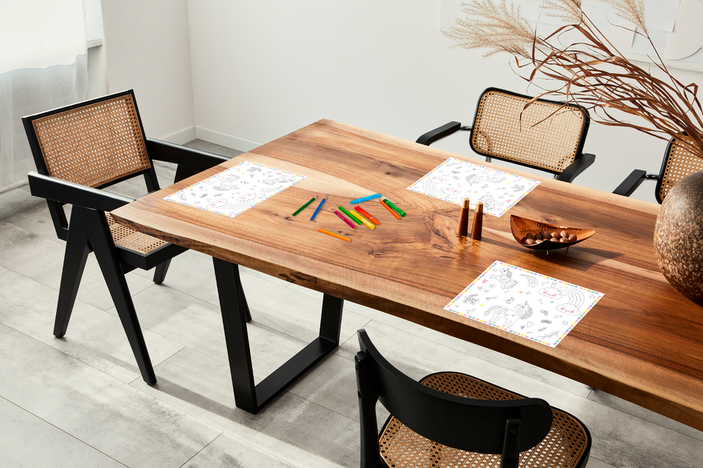 Planse de colorat tematica unicorn - set 6 bucăți