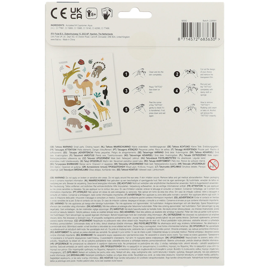 Tatuaje temporare tematica Zoo