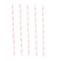 Paper straws white and pink