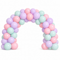 Kit arcadă baloane mov și turcoaz – decor pastel pentru petreceri