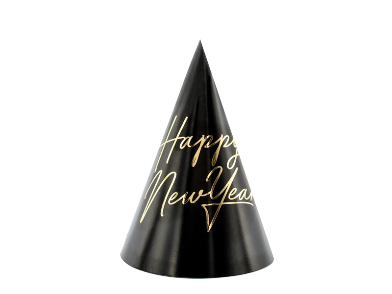 Coifuri de petrecere „Happy New Year”, 16 cm, set 6 buc.