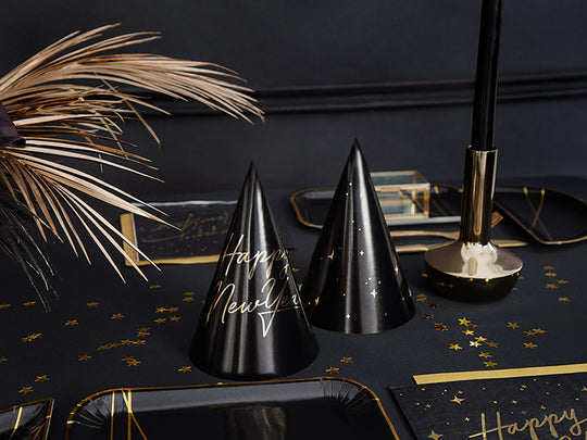 Coifuri de petrecere „Happy New Year”, 16 cm, set 6 buc.