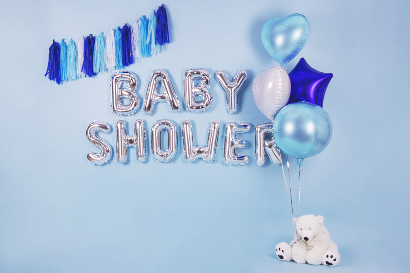Heart shaped balloon light blue 45cm
