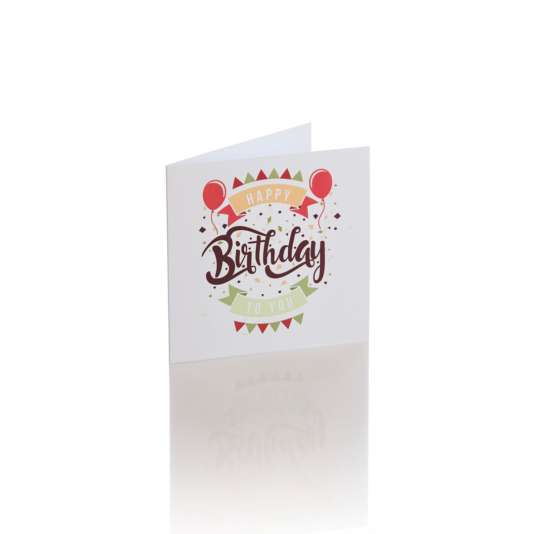 Felicitare aniversare "Happy birthday" pastel