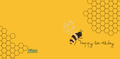 Felicitare aniversara "Happy Bee-day" cu albinuta