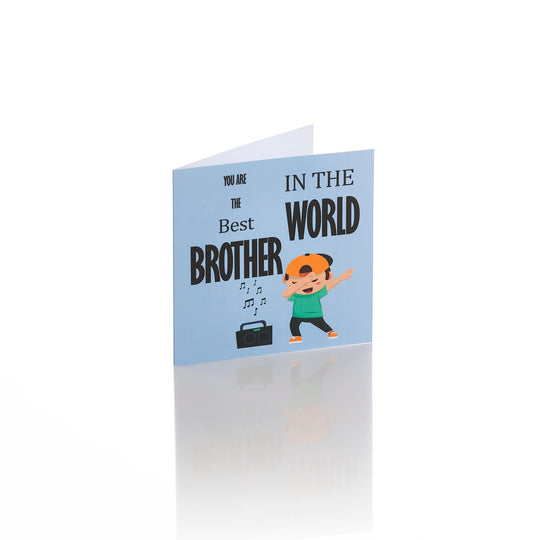 Felicitare Frate "the best brother in the world"