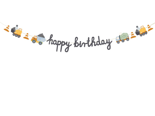 Ghirlanda Happy Birthday cu mașinuțe, 2m
