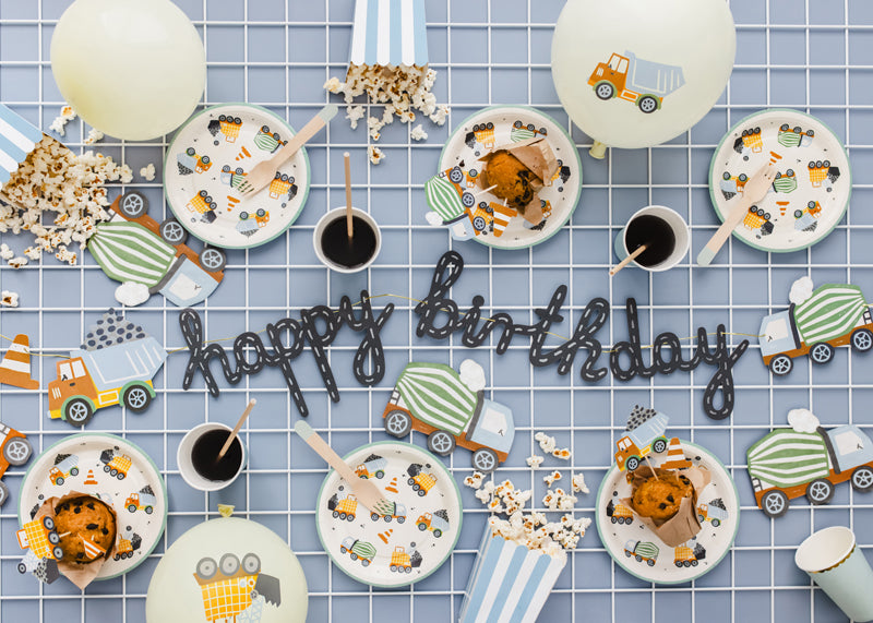 Ghirlanda Happy Birthday cu mașinuțe, 2m