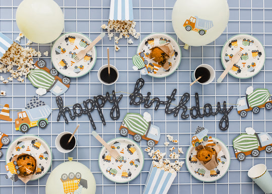 Ghirlanda Happy Birthday cu mașinuțe, 2m