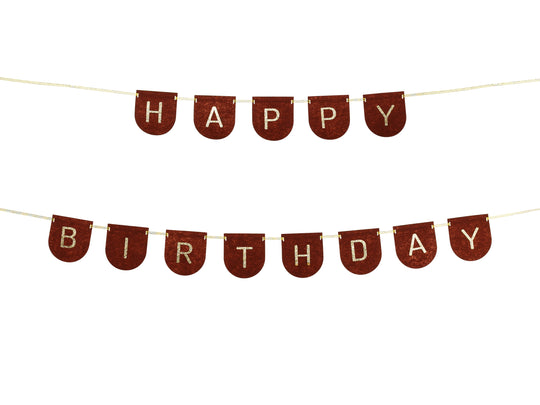 Ghirlanda Happy Birthday maro, 3m