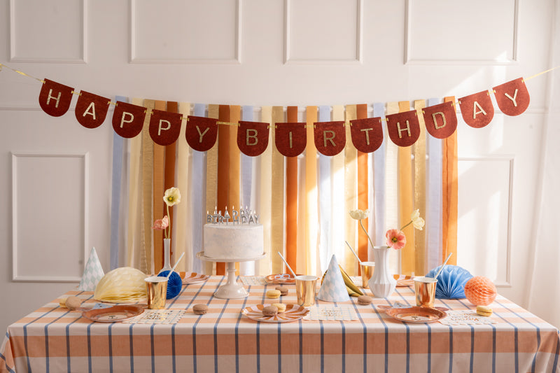 Ghirlanda Happy Birthday maro, 3m
