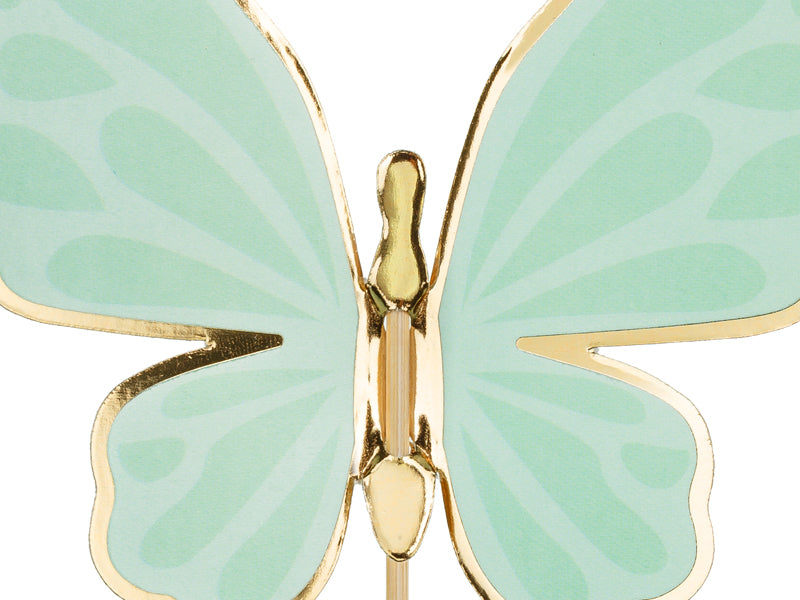 Butterfly shaped cake decoration