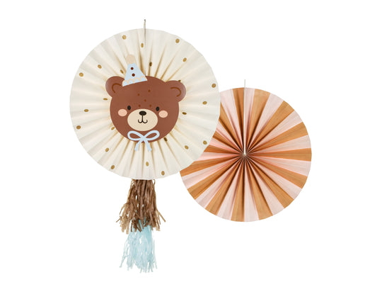 Aranjament decor cu ursuleț, 30-35cm, 2 bucăți