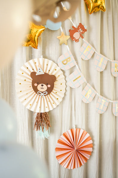 Aranjament decor cu ursuleț, 30-35cm, 2 bucăți