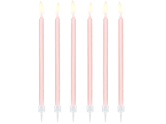 Simple cake candle pink