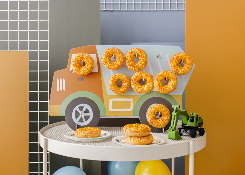 Truck shaped doughnuts holder