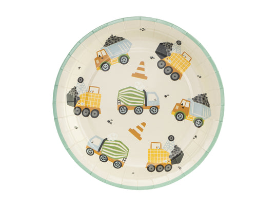 Party plates with cars