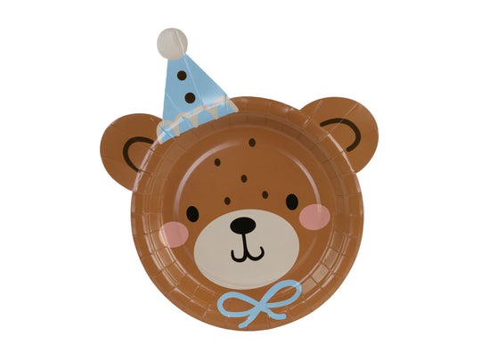 Bear shaped party plates