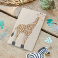 Party napkin with giraffe pattern