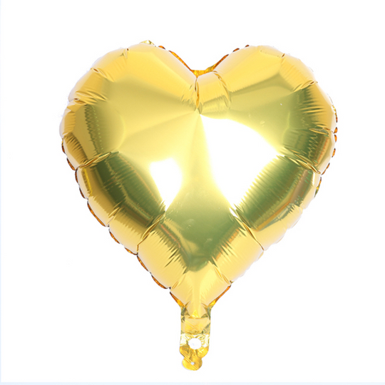 Balon folie inima auriu