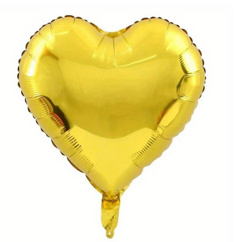 Balon folie inima auriu