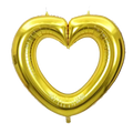 Foil balloon gold heart cutout