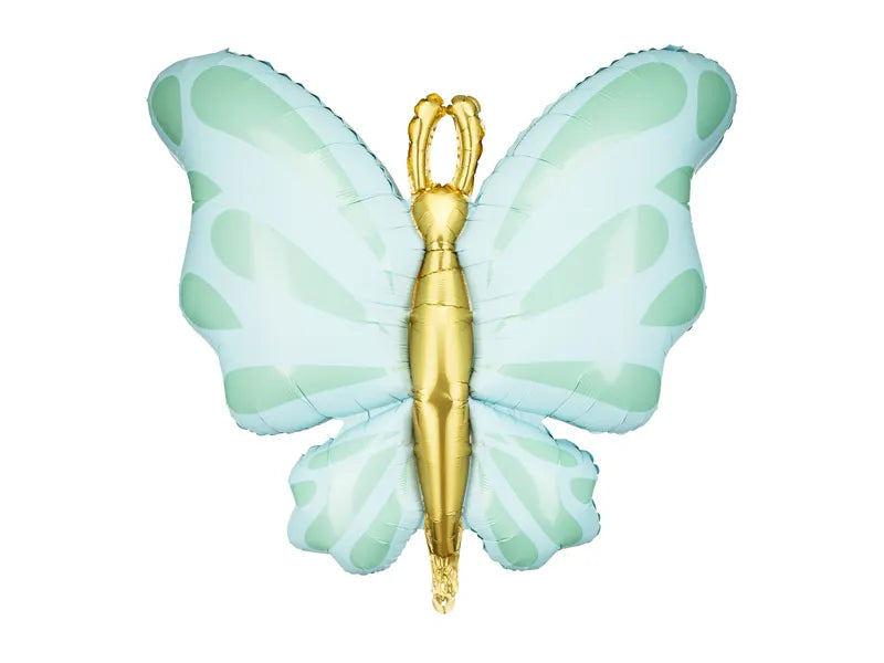 Balon folie fluture mentă 69x69cm