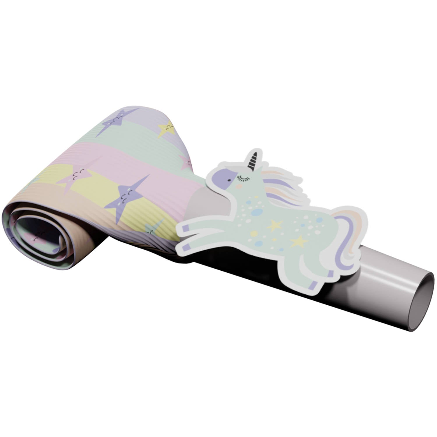 Trompete de petrecere unicorn 6 bucăți 24 cm