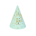 "Happy birthday" party hat blue 6 pcs
