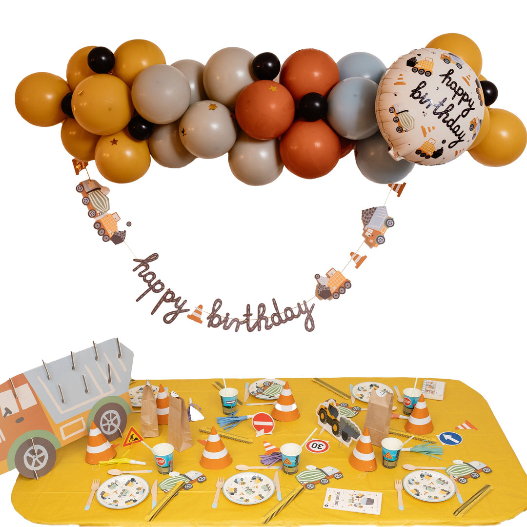 Kit petrecere CONSTRUCȚII – decor tematic complet