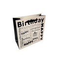 Punga de cadou Happy Birthday negru